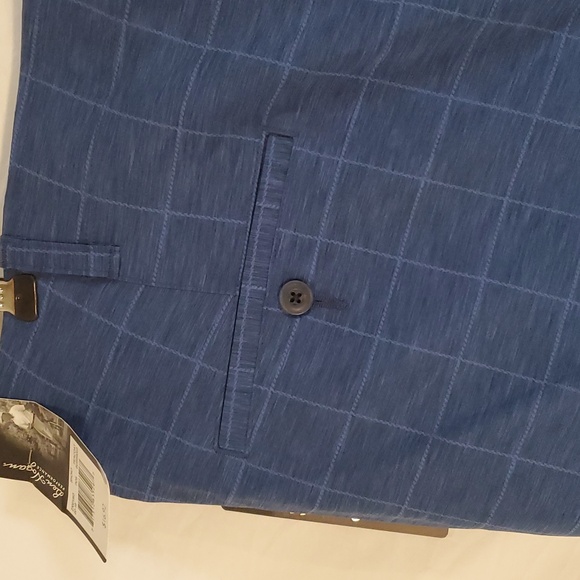 Golf Performance Shorts Ben Hogan Blue Checkered Men's 40 UPF 50 NWT - Picture 4 of 7